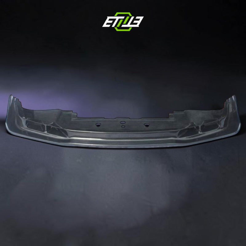 R34 carbon front aero panel showing its molded shape and attachment areas