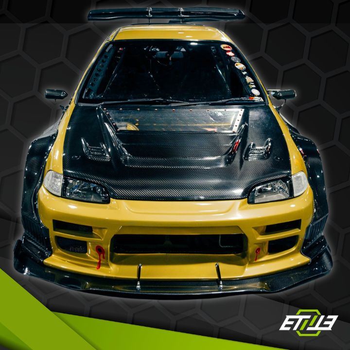 Honda Civic EG Carbon Fiber Wide Body Kit