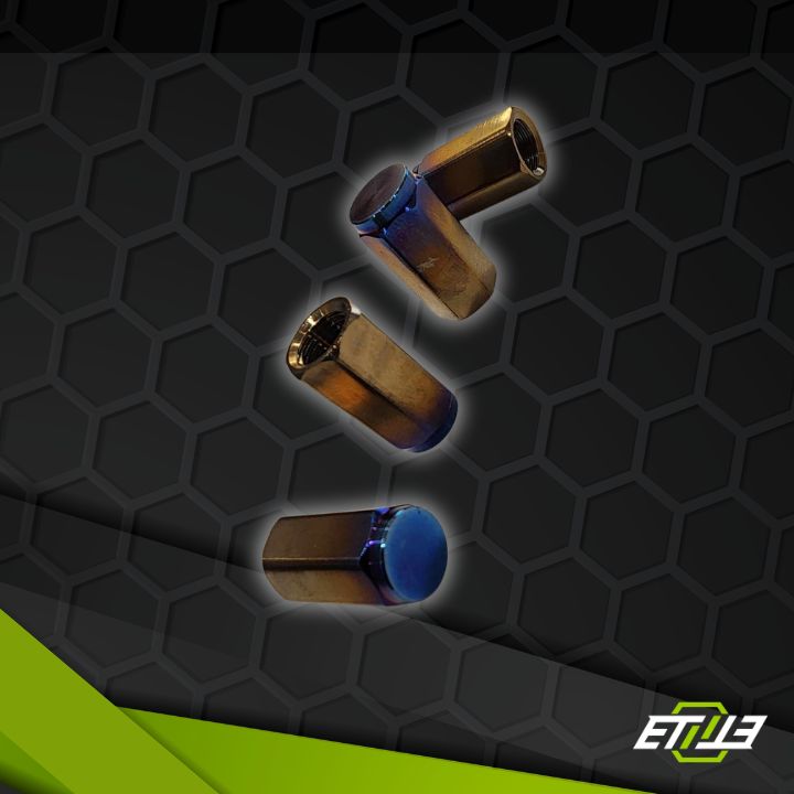 ETi Titanium Valve Stem Caps