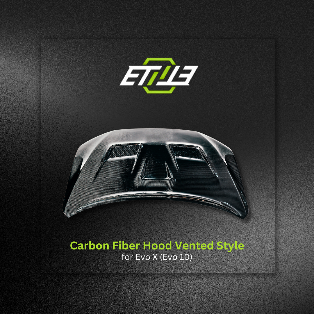 Mitsubishi EVO X Carbon Fiber Vented Hood