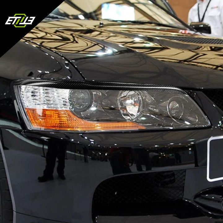 ETi Mitsubishi Evo 8/9 Carbon Fiber Headlight Eyebrows