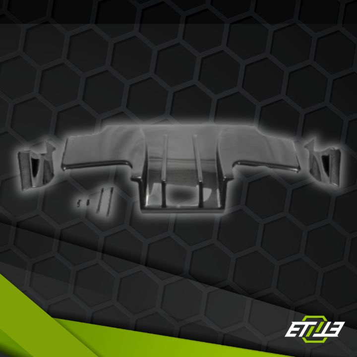 Nissan Skyline R32 GTR TS Carbon Fiber Rear Diffuser Type 2 w/ Metal Fitting Accessories