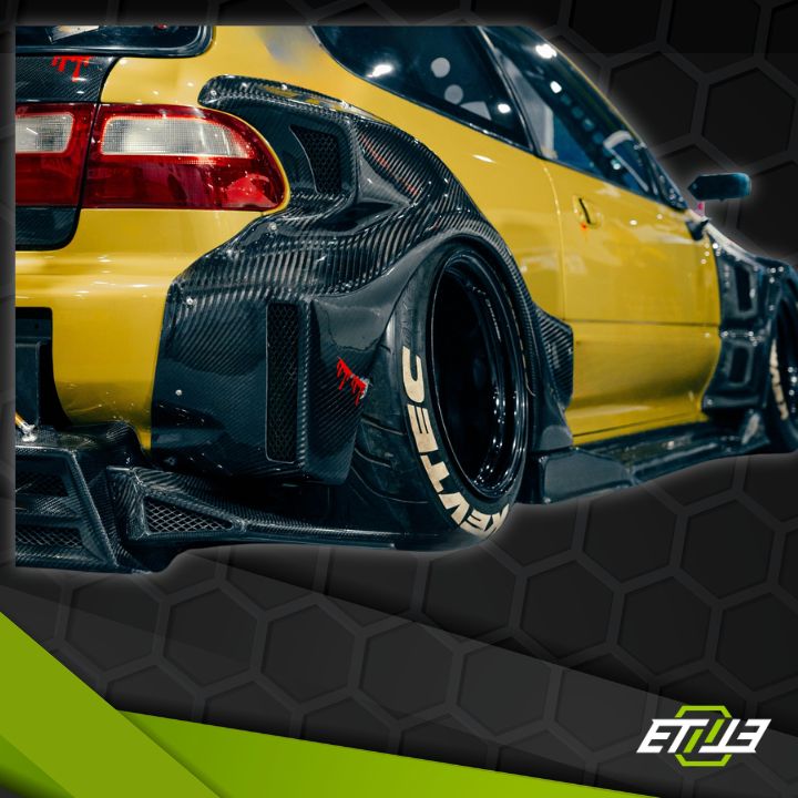 Honda Civic EG Carbon Fiber Wide Body Kit