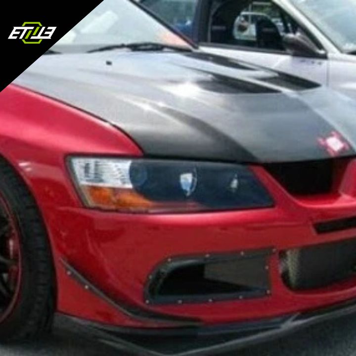 ETi Mitsubishi Evo 8 OEM-Style Carbon Fiber Front Bumper Canards