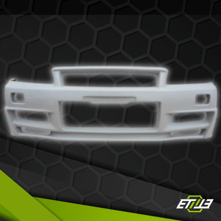 R34 GTT Z-Tune Front Bumper / Skyline R34 GTT 2D 4D GTR-Style Front Bumper