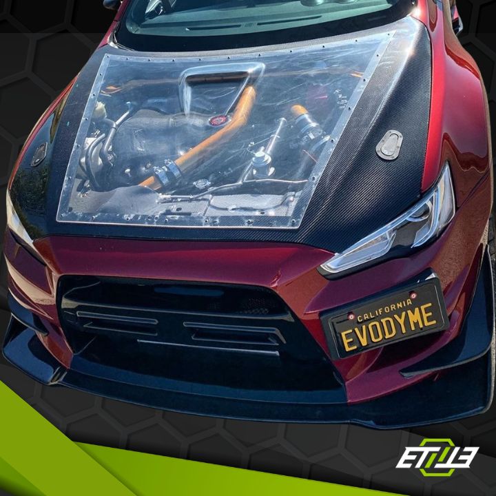 ETi Mitsubishi EVO X Carbon Fiber X Clear Hood