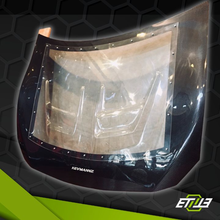 ETi GT86 Carbon Fiber X Clear Hybrid Hood