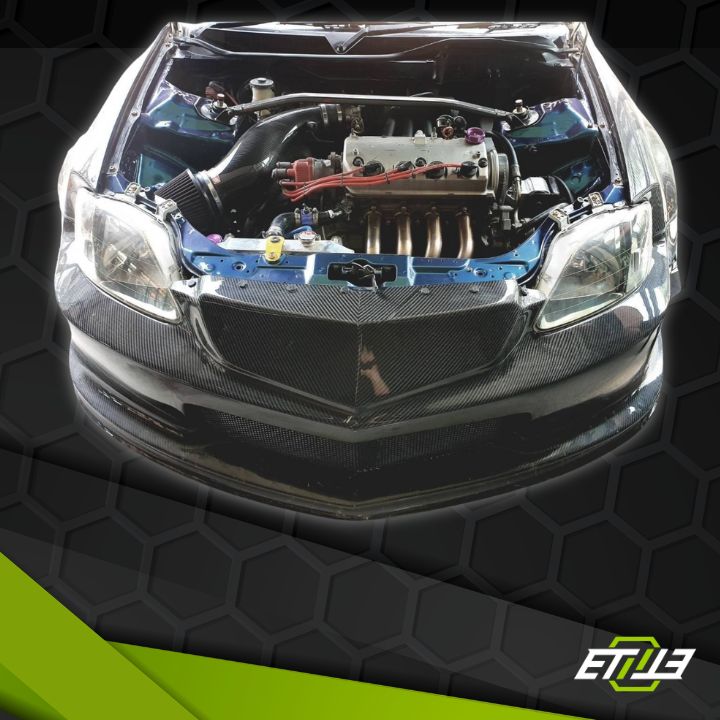 Honda Civic EK Drag Stance Carbon Fiber Wide Body Kit