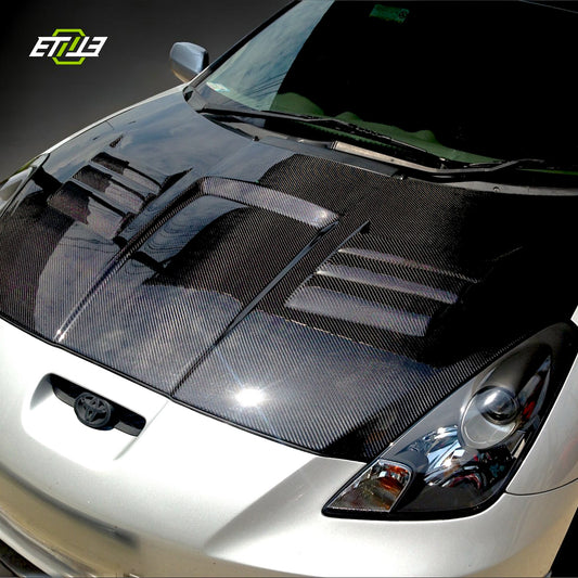 ETi Toyota Celica (Round Headlight) ETi Carbon Fiber Hood