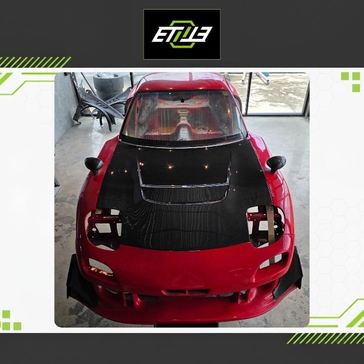 ETi RX7 Suzuka Style Carbon Hood