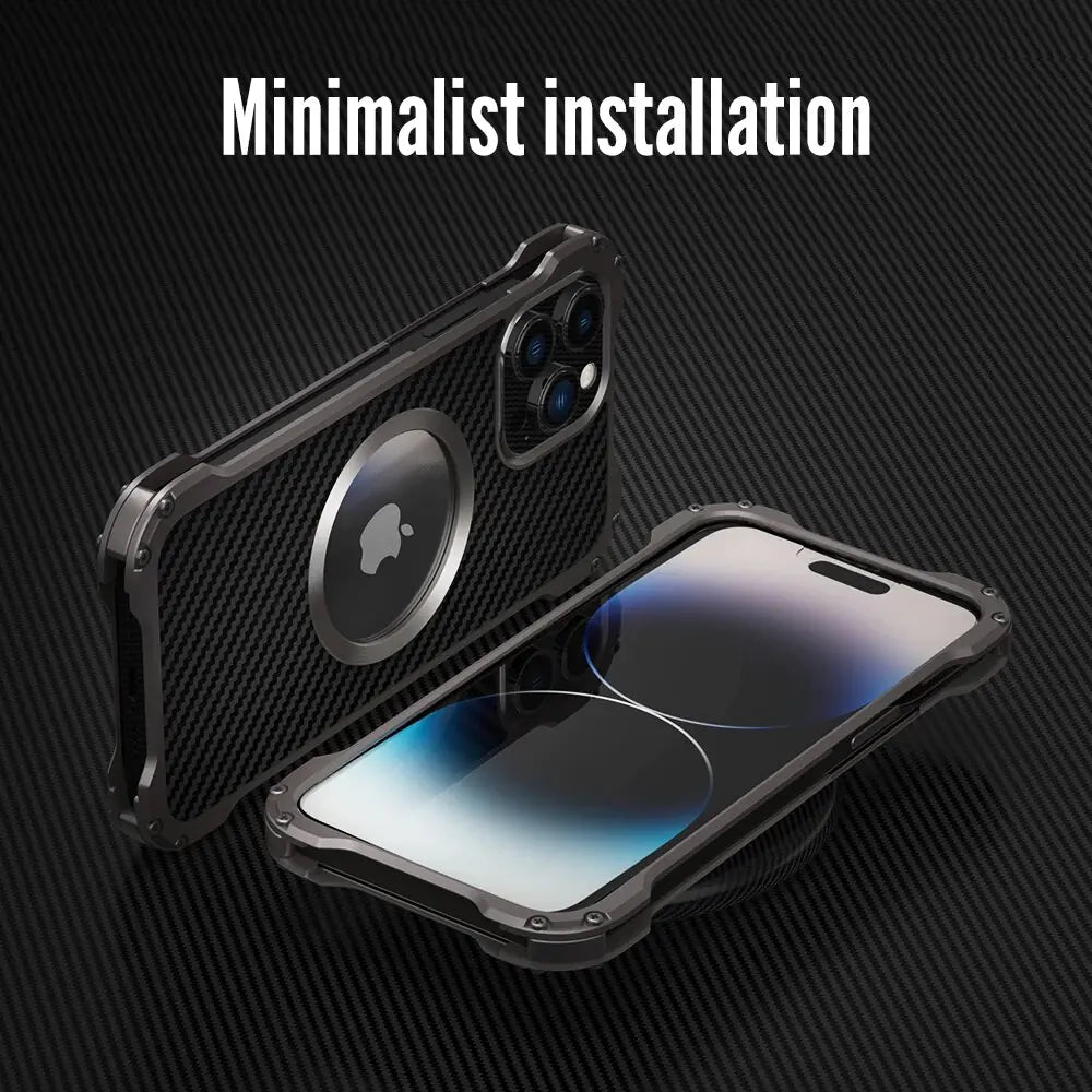 Metal and Carbon iPhone Case