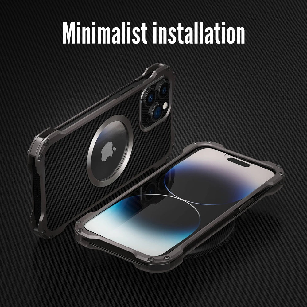 Metal and Carbon iPhone Case