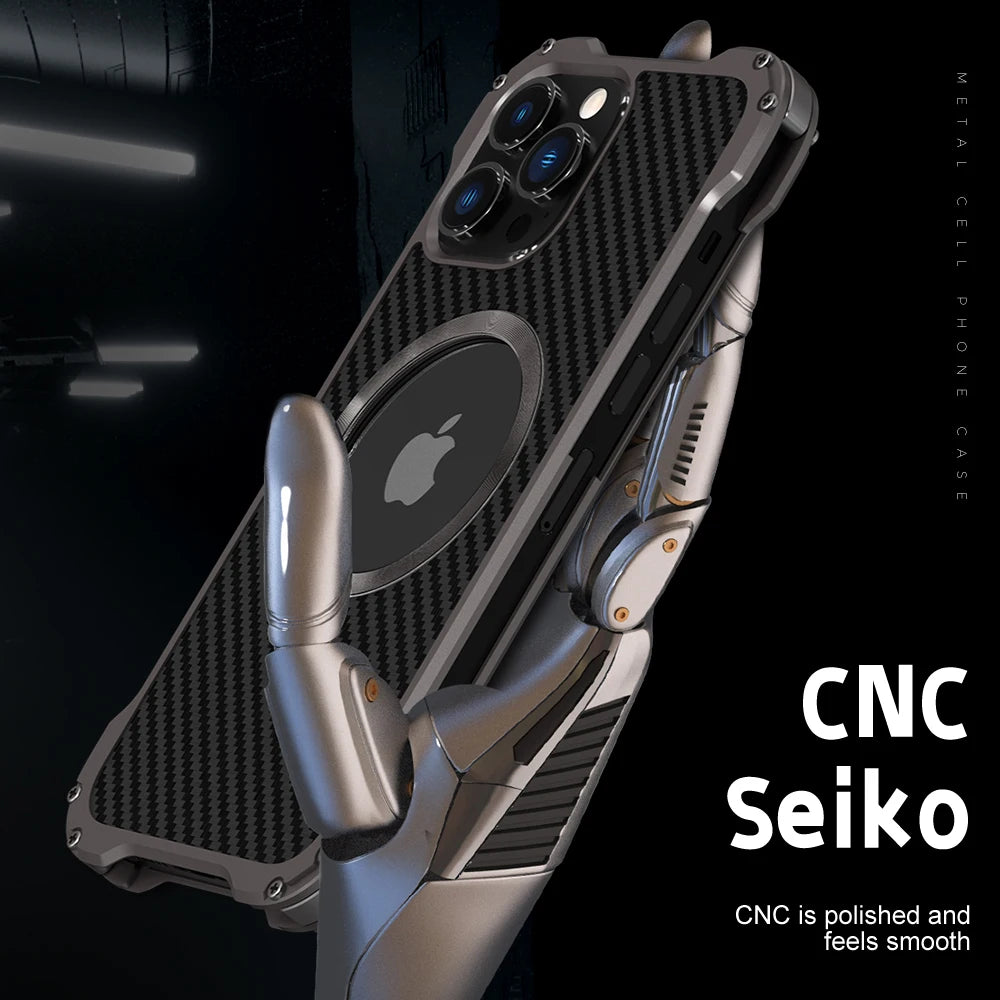 Metal and Carbon iPhone Case
