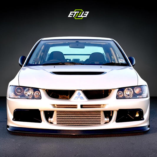 ETi Evo 8 VS-Style Carbon Fiber Air Duct & Oil Cooler Guide (3-Piece Kit) | Shopifydevstudio
