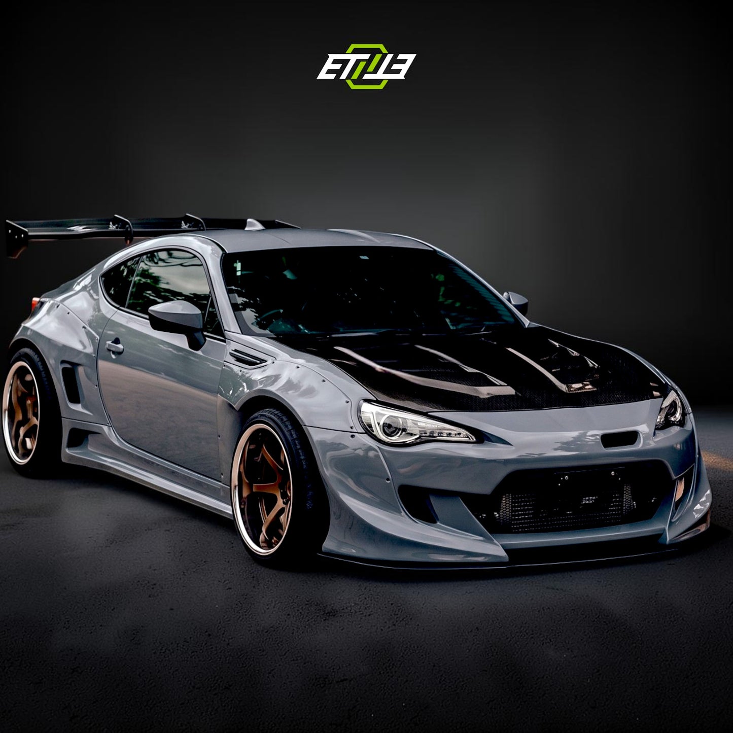 ETi GT86 Lambo Vented Style Carbon Fiber Hood