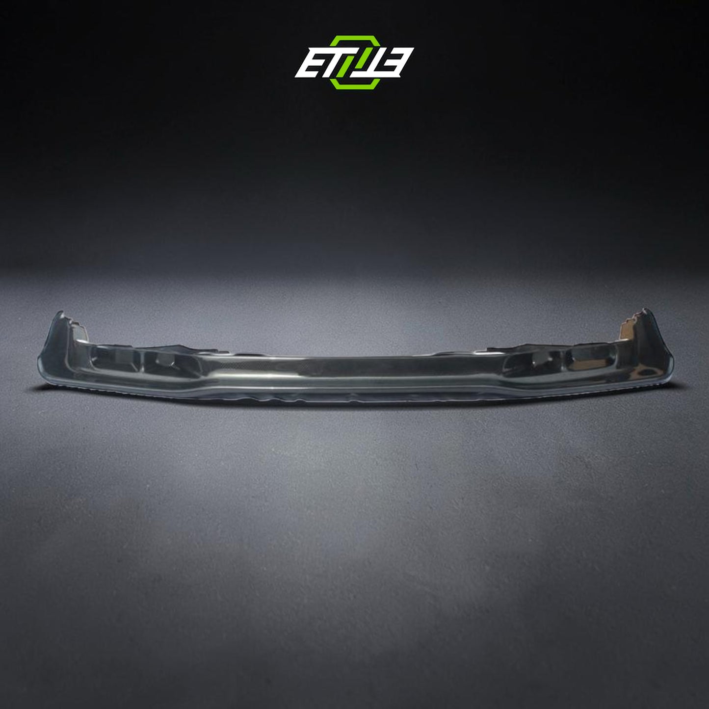 R34 front splitter with undertray — bespoke carbon, undertray detail, ETi