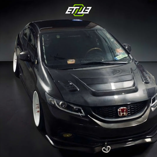 Honda Civic 2012 FB J's Racing Style Carbon Fiber Hood