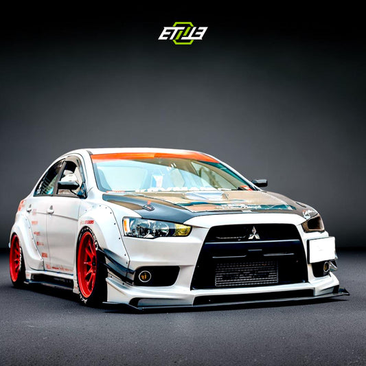 Mitsubishi Lancer Evolution X Carbon Fiber Front Bumper Splitter - Premium Aerodynamics Upgrade