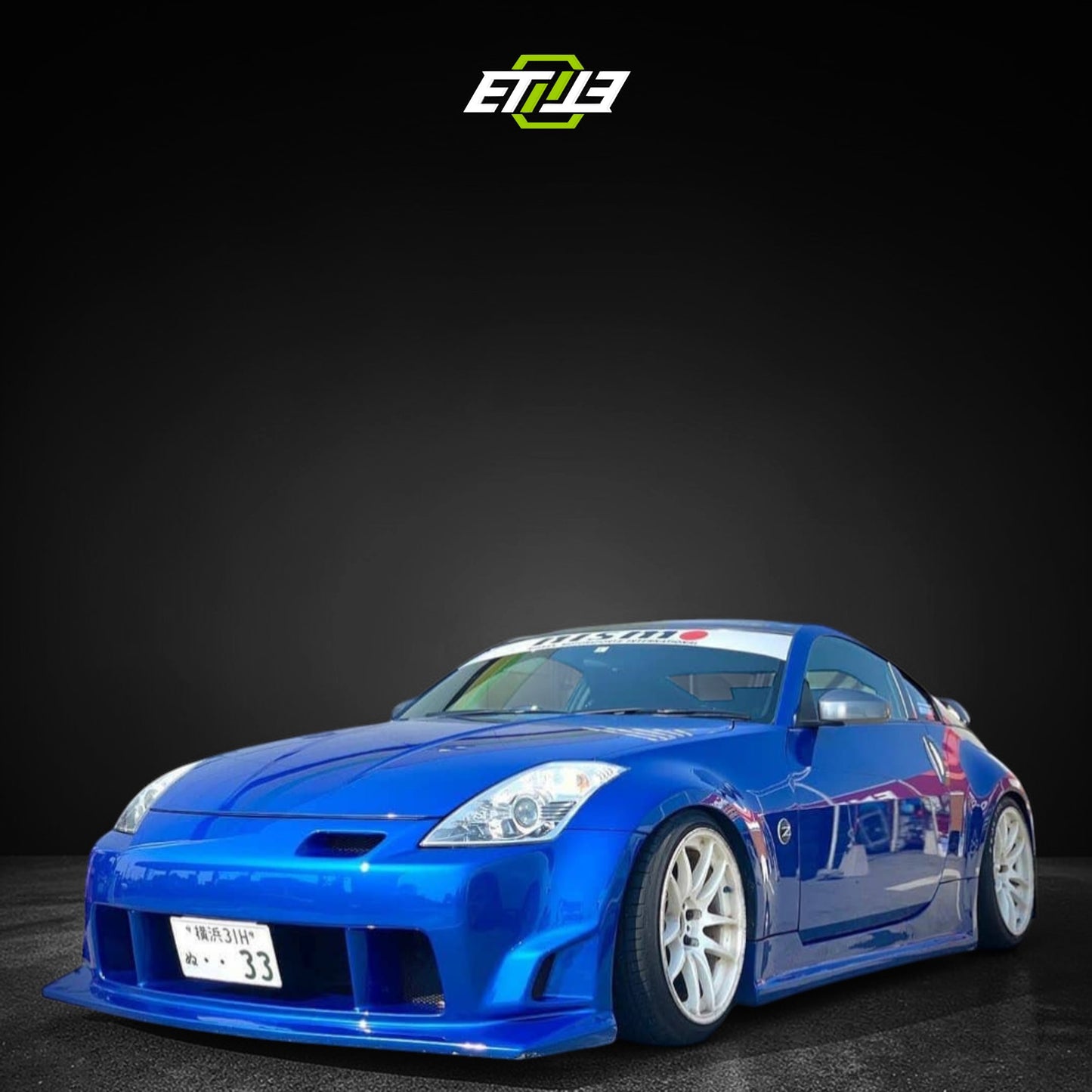 Nissan 350Z Ings+1 Style Full Bumper Body Kit | SKU: ETI-NISSAN-350-KIT-FRP | ID: 10658253930777 | Shopifydevstudio