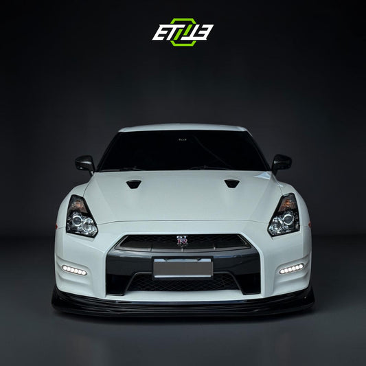 R35 OEM style body kit — bespoke carbon, rear spoiler view, ETi