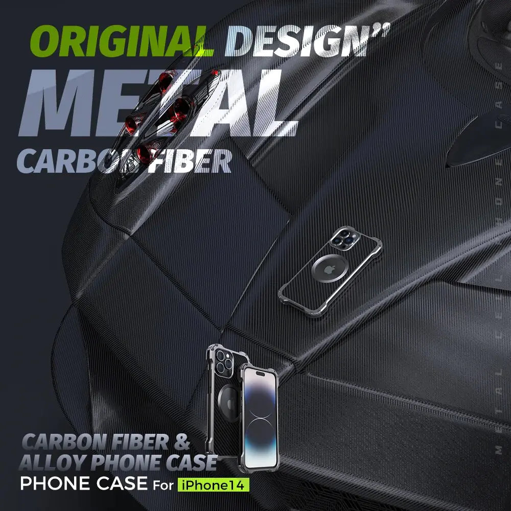 Metal and Carbon iPhone Case
