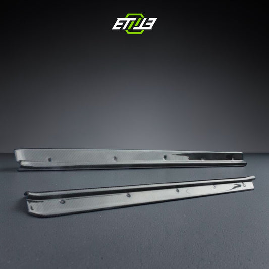R32 GT-R/GTS door sill without logo — bespoke carbon, fitted on car, ETi