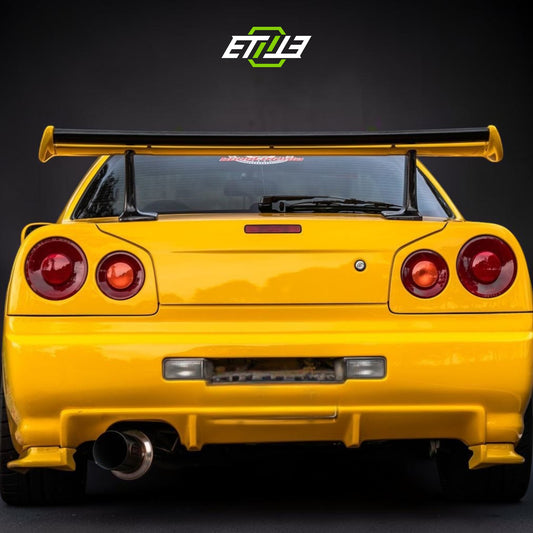 R34 GTR GTT VS GT Style Rear Spoiler | SKU: R34-CF-4 | ID: 10658244296985 | Shopifydevstudio