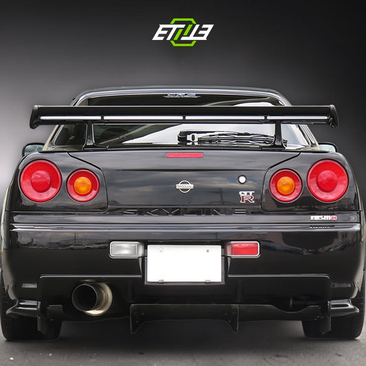 R34 GT-R Z-Tune style rear bumper — bespoke carbon, rear view, ETi