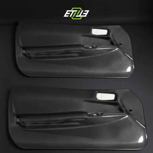 R34 GT-R OEM style door card — rear door panel, bespoke carbon, ETi