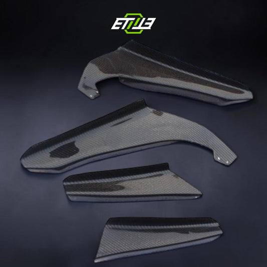 R34 GTR OEM Style Front Bumper (4pcs Canard) | SKU: SKY-CF-6 | ID: 10658245378329 | Shopifydevstudio