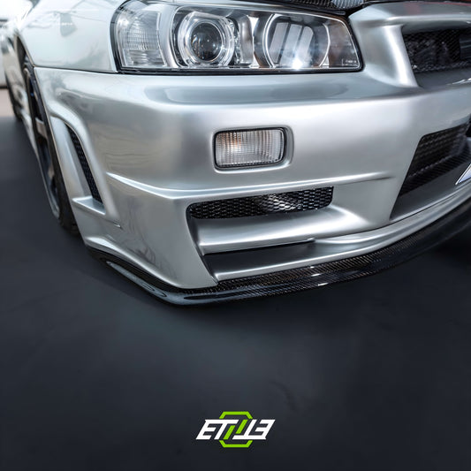R34 GTR OEM Style Front Bumper Nismo Style Bottom Lip with Undertray