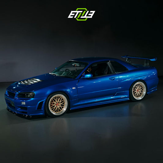 R34 GTT Z-Tune Side Skirt Extensions / Skyline R34 GTT 2D GTR Conversion Side Skirt Extensions (2pcs) | SKU: R34-CF-9 | ID: 10658244395289 | Shopifydevstudio