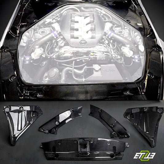 R35 GT-R OEM Style Engine Compartment Cover Set 5pcs