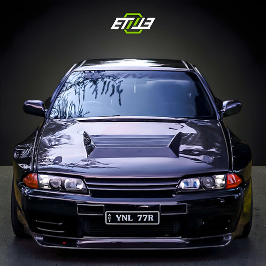 Skyline R32 GTR Nismo Style Carbon Fiber Vented Hood