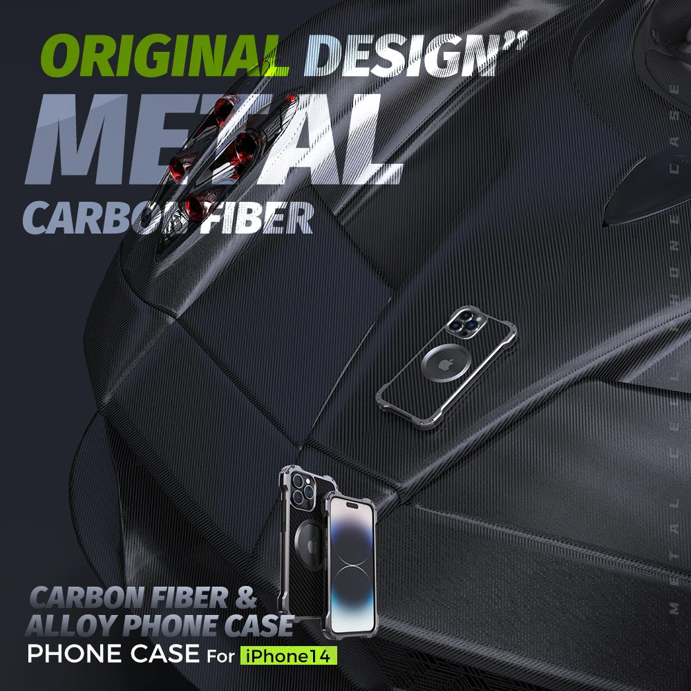 Metal and Carbon iPhone Case