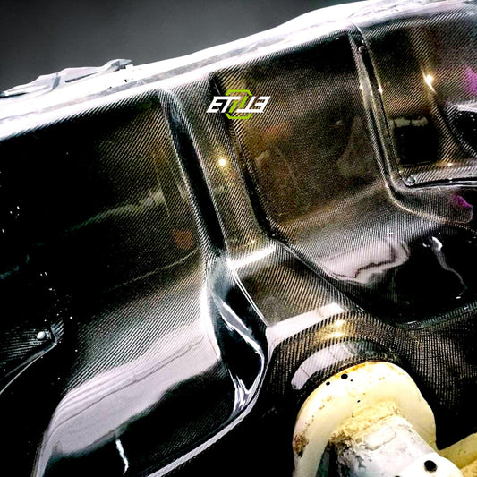 ETi Mazda RX-7 FD3S Dry Carbon Rear Seat & B-Pillar Delete Kit - 2
