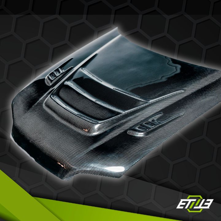 ETi Honda EG Mod X Vented Carbon Fiber Hood - Elite Ti