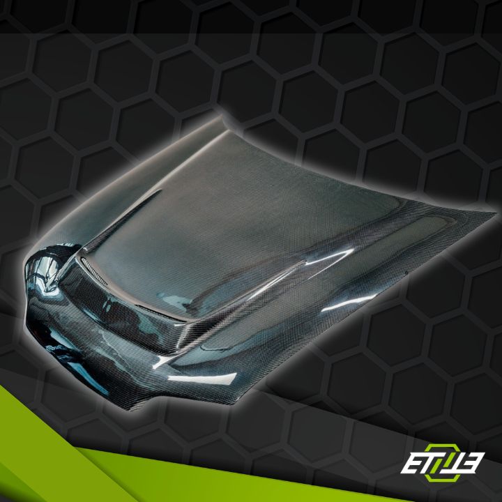 ETi Honda EG Type J Vented Carbon Fiber Hood - Elite Ti
