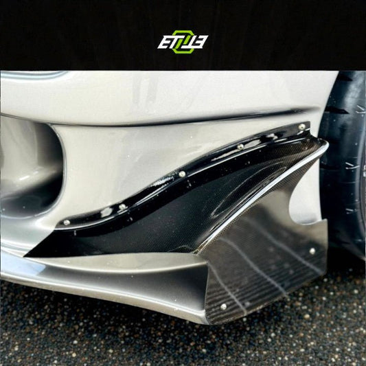 ETi Mazda RX - 7 Amemiya RE GT Bumper Canards - Elite Ti