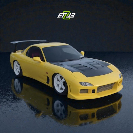 ETi Mazda RX - 7 FD3S RE Style Carbon Hood - Elite Ti