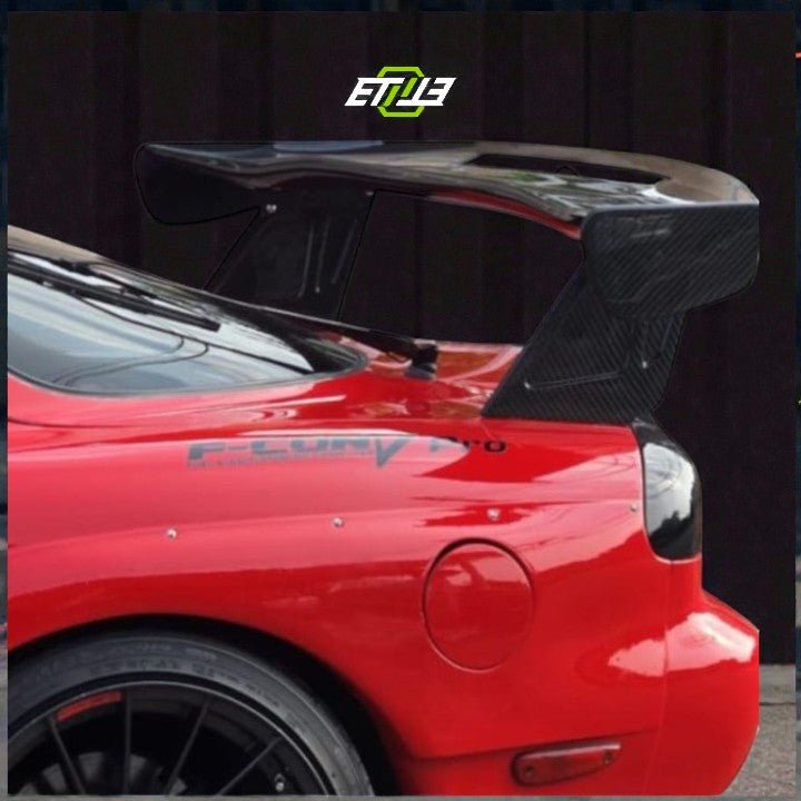 ETi Mazda RX7 Full Vacuum Carbon GT Wing - Elite Ti