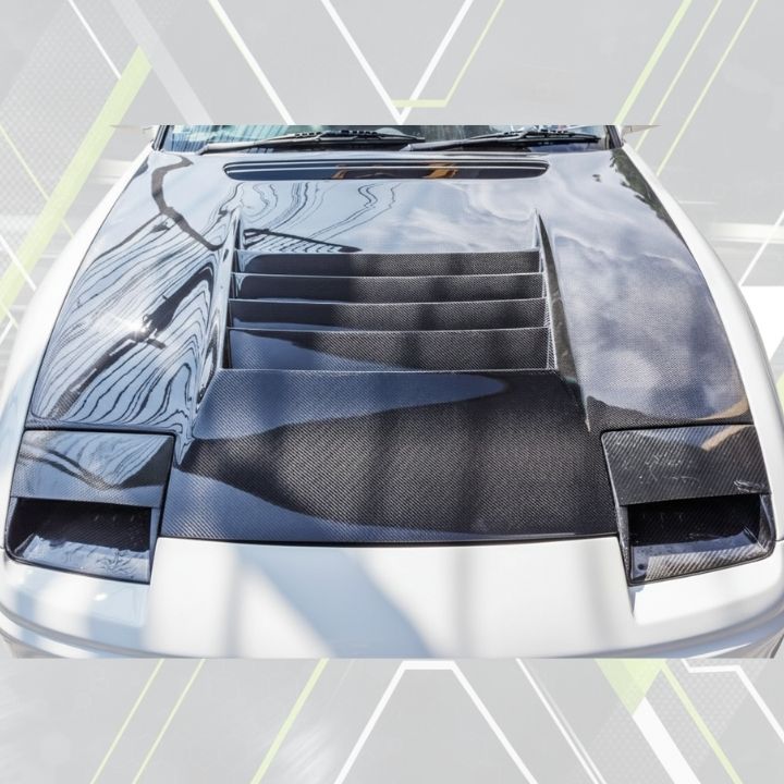 ETi Nissan 200SX D - Max Style Carbon Fiber Hood - Elite Ti