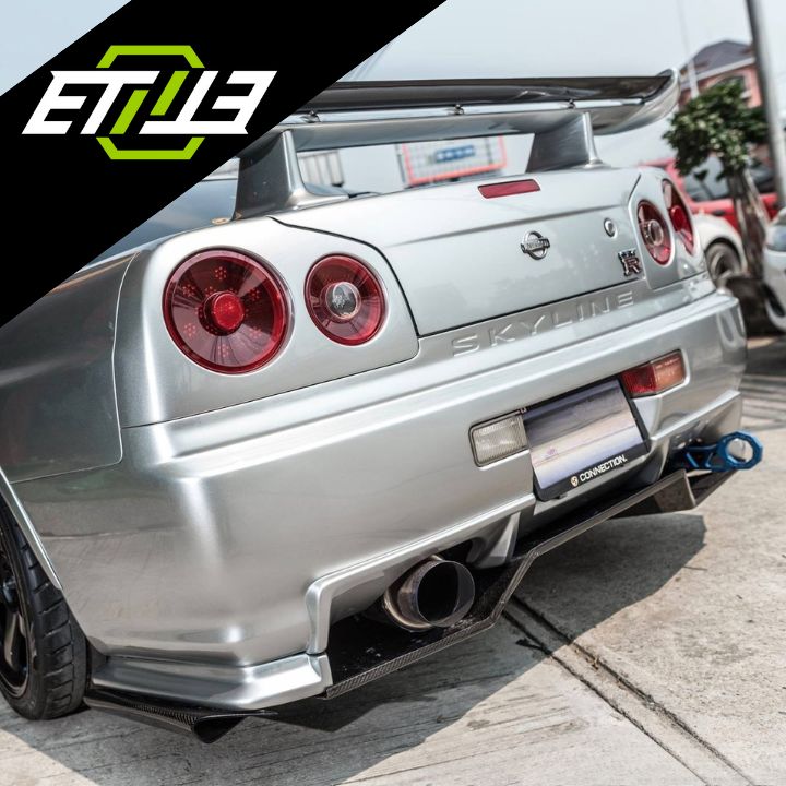 ETi Nissan Skyline R34 Tail Light Covers - Elite Ti