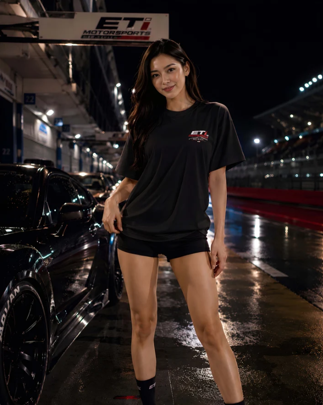 ETi Motorsports premium tee front logo