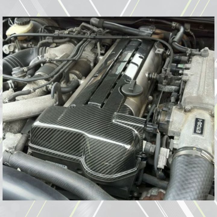 ETi Toyota Supra MKIV Carbon Fiber Coil / Spark Plug Cover (VVT - i ; Non - VVT - i) - Elite Ti