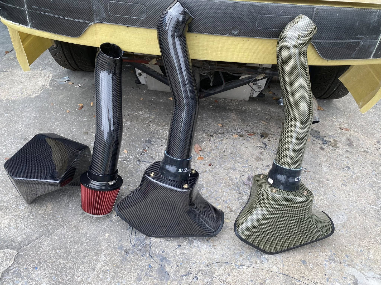 Honda Civic EK/EG Carbon Fiber Intake Pipe + Air Filter - Elite Ti