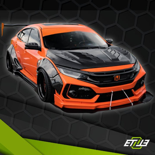 Honda Civic FC Carbon Fiber Wide Body Kit - Elite Ti