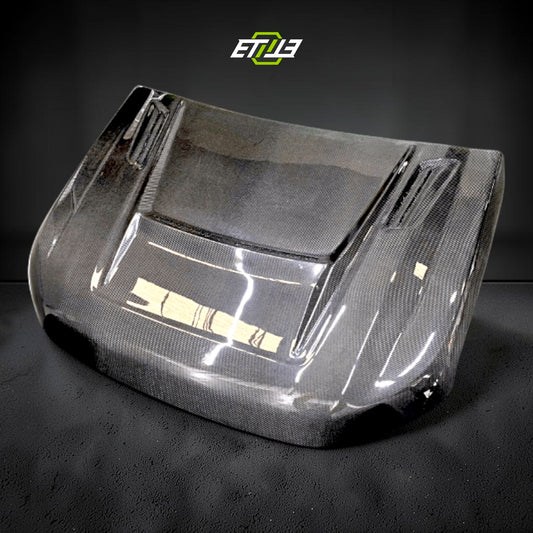 T6 Ford Ranger Dry Carbon Vented Hood