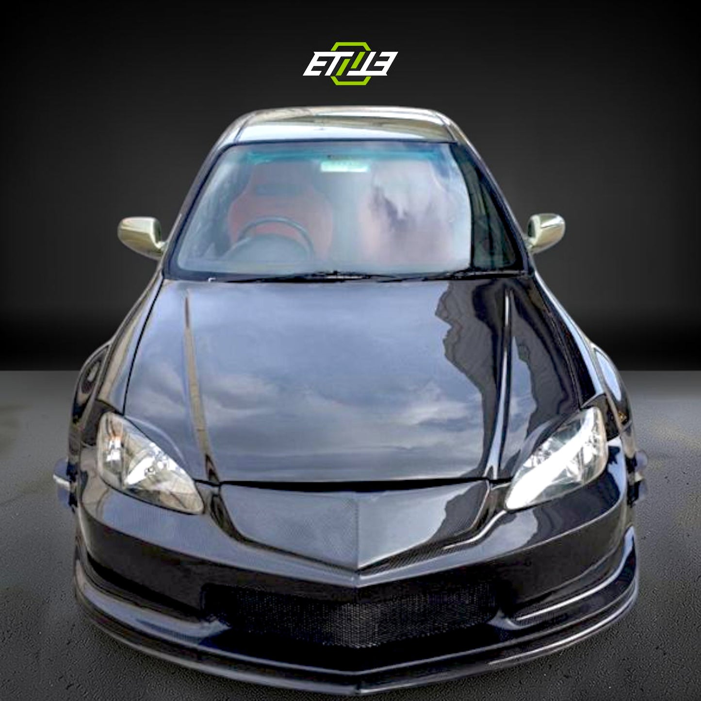 Honda Civic EK 2/4-Door Drag Stance Carbon Fiber Hood