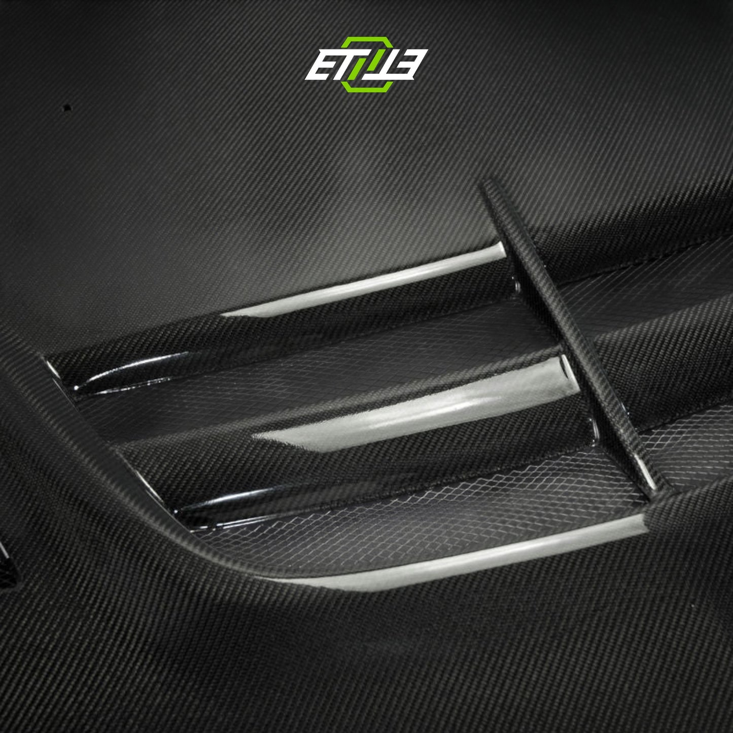 VTX Cyber Evo-Style Carbon Fiber Hood – Mitsubishi Evo 8/9